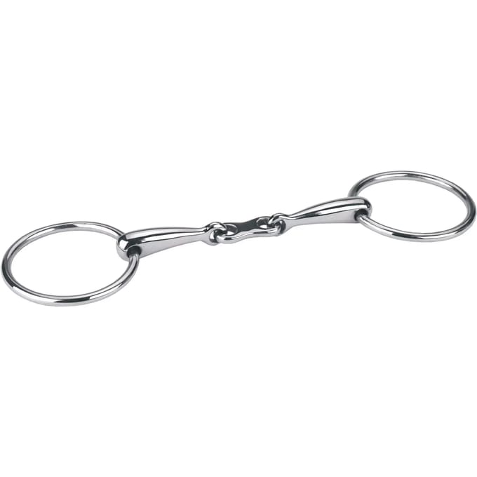 Kerbl Bit Watertrens dubbelgebroken frans hol - Rvs - 12,5cm