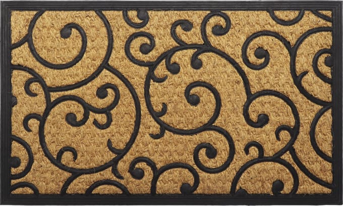 Luance Warm Welcome Deurmat - anti slip - rechthoek - arabesque - 75 x 45 cm - buiten - schoonloopmat