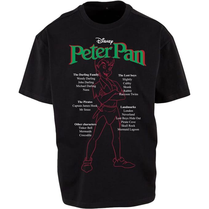 Peter Pan - Disney T-shirt - Silhouette - S tot XXL - zwart