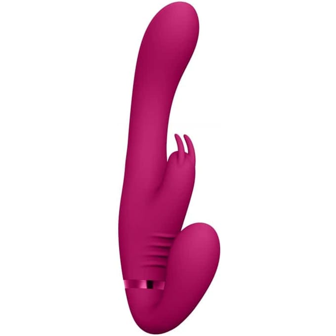 VIVE by Shots - Suki - Vibrating Strapless Strap-on Rabbit - Pink