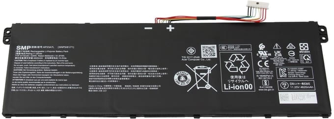 Acer AP23A7L Batterij - 53Wh - 11,25 V (AP23A7L)