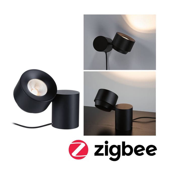 LED-tafellamp Smart Home Zigbee 3.0 Pane 2700K 300lm 3W Zwart