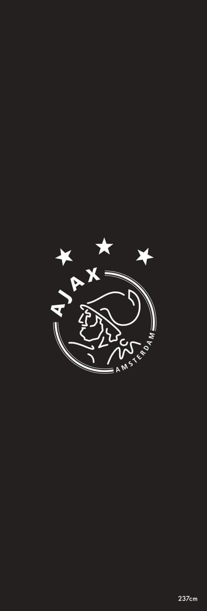 Dartmat Ajax Zwart Met Ajax Logo - 237 x 80 cm