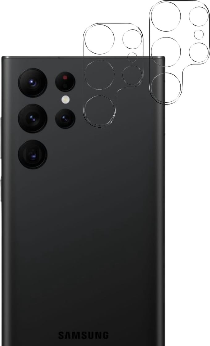 Camera Protector voor Samsung Galaxy S23 Ultra - 2 stuks van glas Transparante glazen
