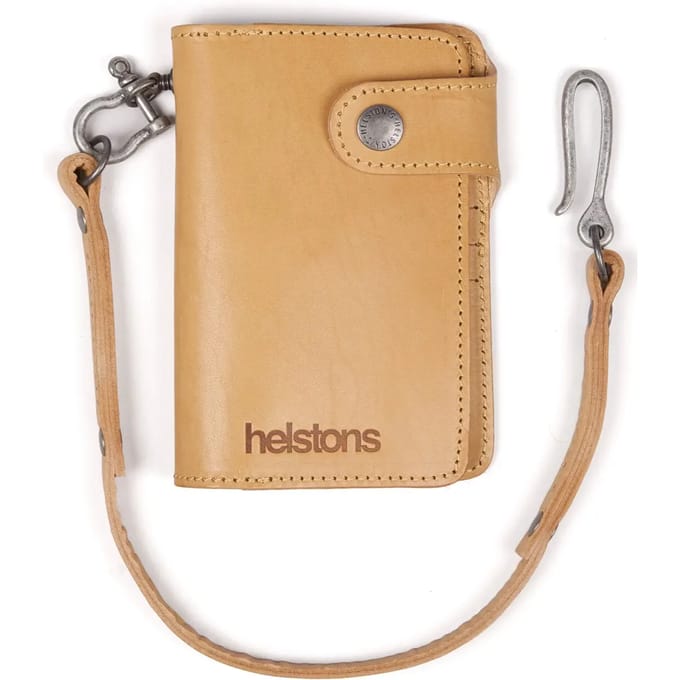 Leren motorfiets portemonnee Helstons moon wallet + lacet