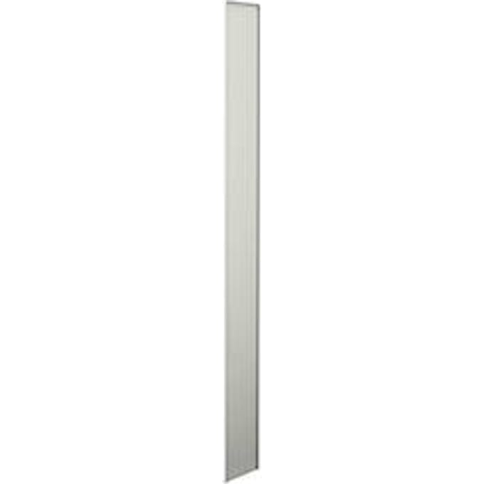 Eindwand zijkant, voor reksysteem PROGRESS 500 T, H 2600 x D 300 mm