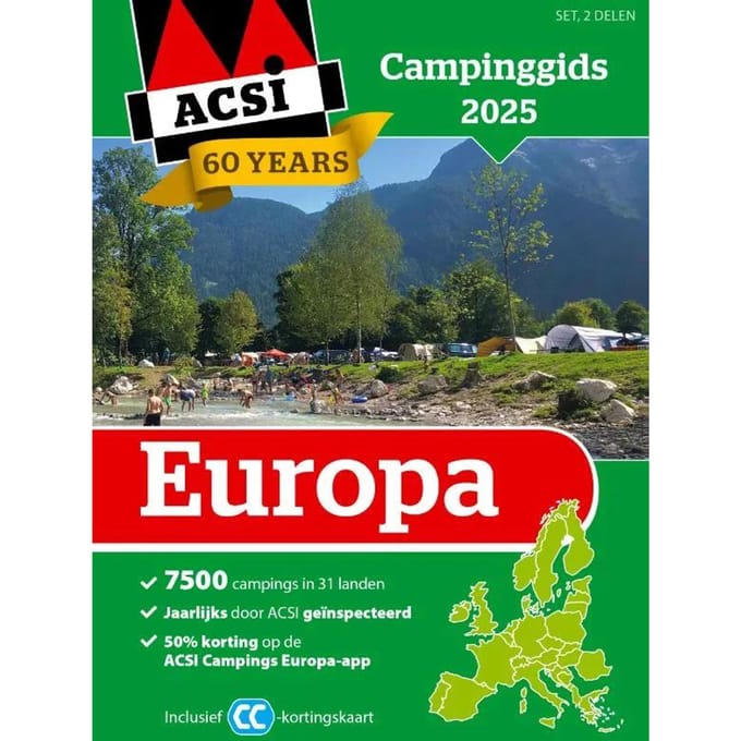 ACSI Campinggids Europa 2025 - set 2 delen