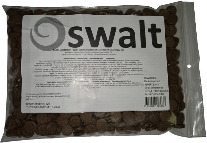 Oswalt - Knoflooktabletten - 1 Liter - Visvoer