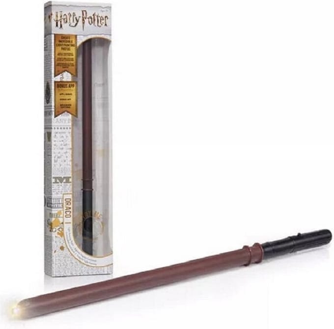 Harry Potter - Draco's Verlichte hand beschilderde Toverstok met LED