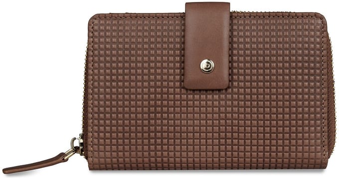 bugatti portemonnee Noemi Lady Zip Around Wallet Cognac bruine