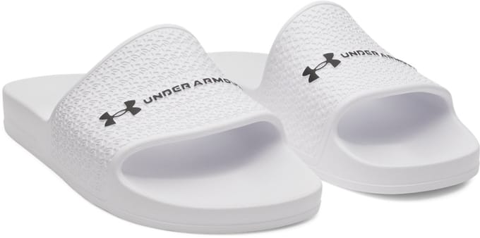 Under Armour UA ARMR SLIDE LITE-WHT Heren Slippers - Wit - Zwart