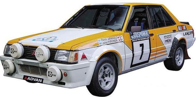 Hasegawa Modelbouwpakket Auto - 21138 Mitsubishi Lancer 2000 Turbo 1000 Lakes HC38 Plastic - 1:24 - Modelbouw