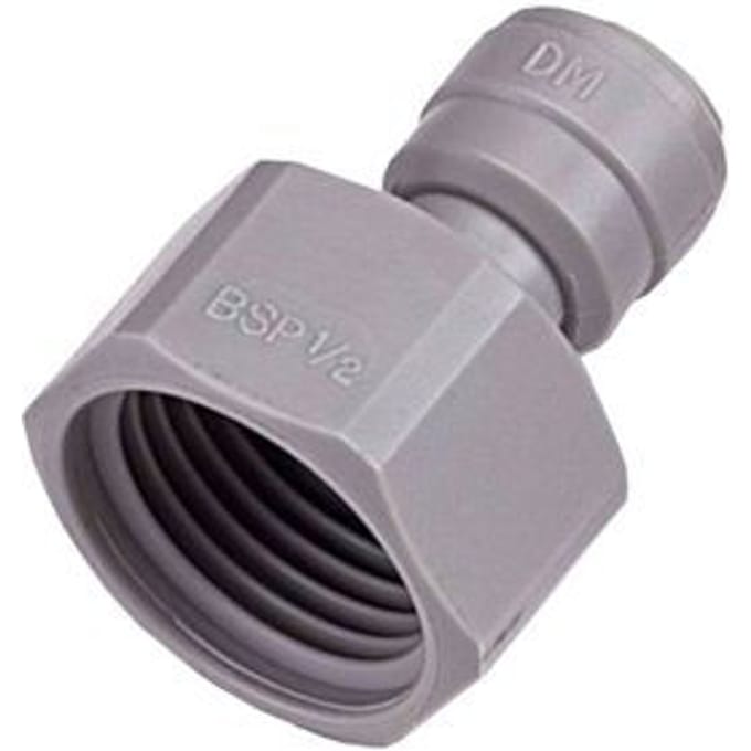 Insteekconnector 5/16  x 1/2 BSP(P) conisch plastic voor hoge druk