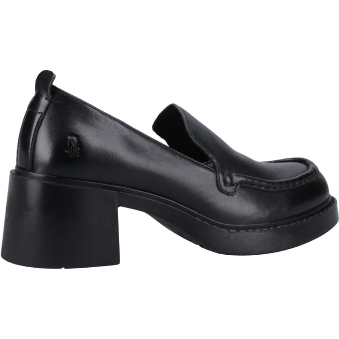 Hush Puppies Adelaide Dames Zwarte Leren Instappers