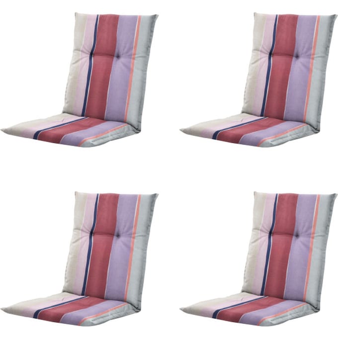 Madison kussen lage rug nox - 105x50x6cm set van 4