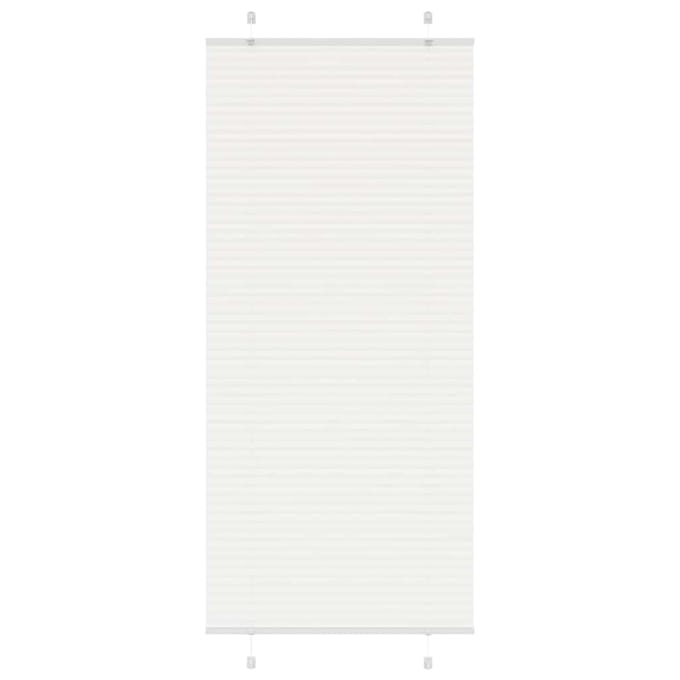 vidaXL - Plissé - rolgordijn - 95x200 - cm - stofbreedte - 94,4 - cm - polyester - wit