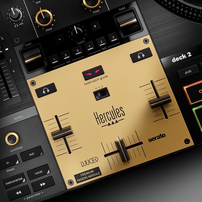 Hercules Premium Fader Module - Upgrade voor DJControl Inpulse T7 - Crossfader & 2 Channel Faders