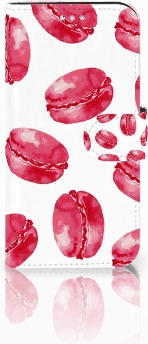 Samsung Galaxy S7 Book Cover Pink Macarons
