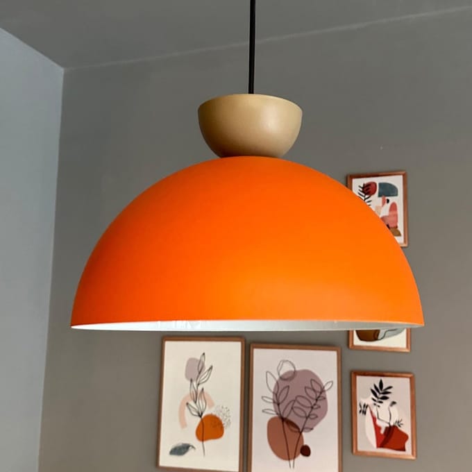 Bamyum Yimpi Hanglamp Industrieel Metaal Ø30 cm, Vintage Hanglamp, E27 Pendellamp