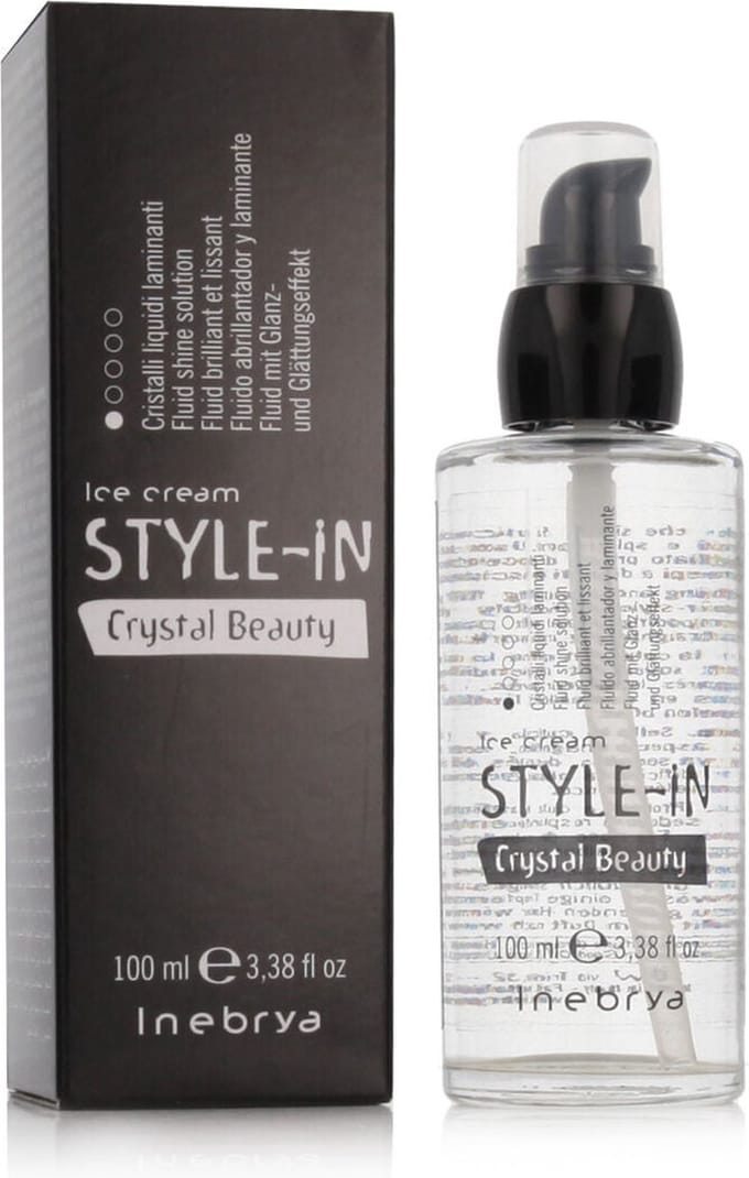 Inebrya - Style-In Crystal Beauty Fluid Shine Splution - Smoothing Fluid For Dyed Hair