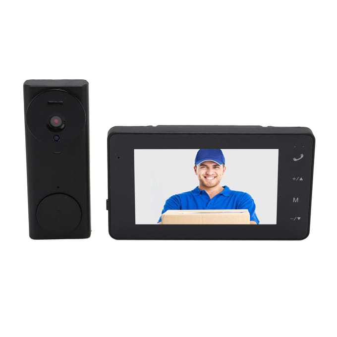 Système d'interphone vidéo WiFi 8MP 1080P Grand angle 170 degrés Conversation bidirectionnelle Vision nocturne Caméra sonnette