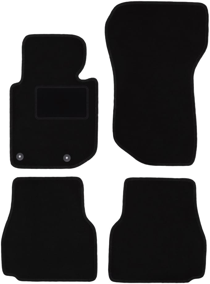 Zwarte veloursmatten voor: BMW 3 E36 cabriolet (1993-2001)
