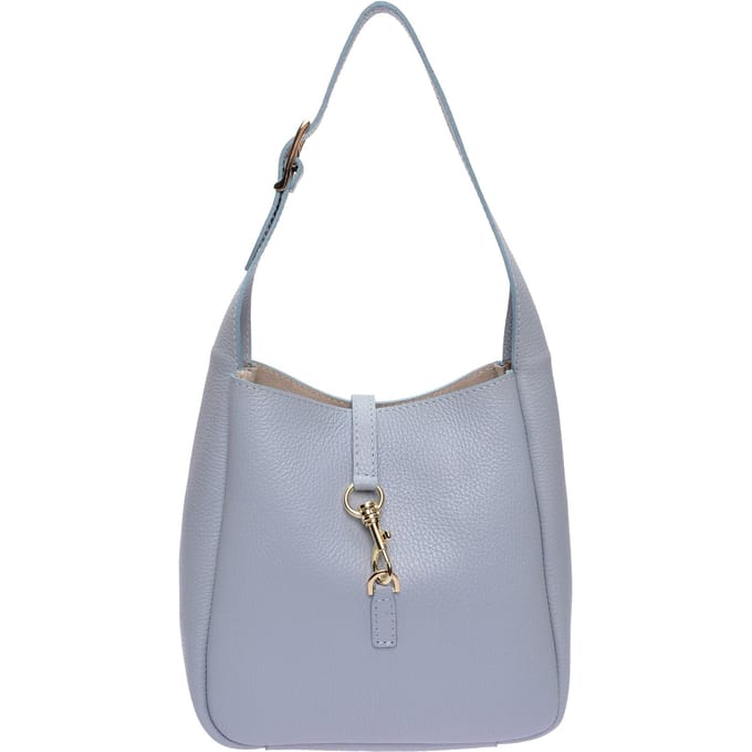 Anna Luchini Turquoise Rundleer Tas