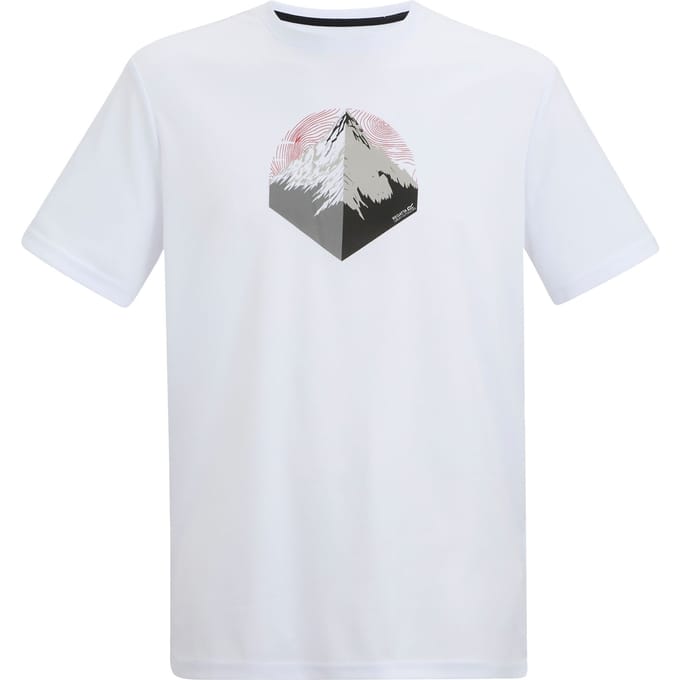 Regatta Heren Fingal Mountain T-Shirt (Wit)