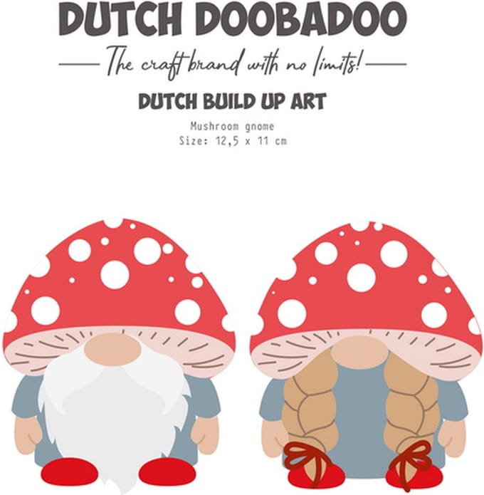 Dutch Doobadoo Build Up Gnome met paddenstoel A5 470.784.270 (09-23)