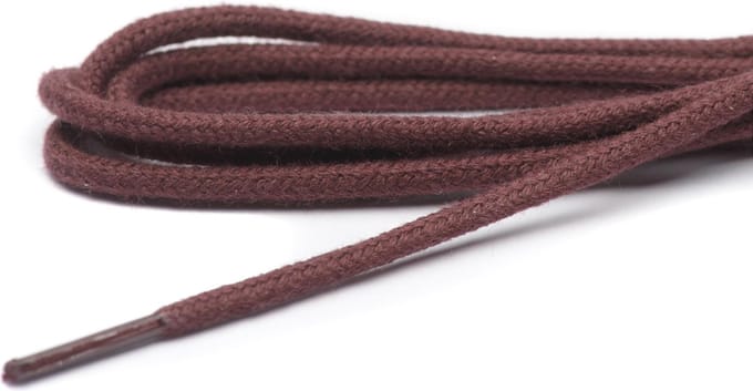 ARIESZZZ - Schoenveters - Bordeaux- Dun Rond - 90 cm - 3 mm - 5-7 gaatjes