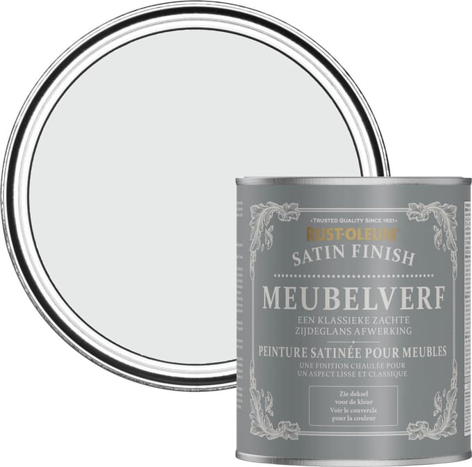 Rust-Oleum Grijs Meubelverf Zijdeglans - Monaco Mist 750ml
