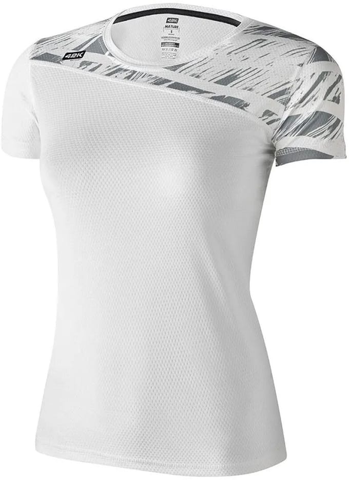 42k Running Nature T-shirt Met Korte Mouwen Wit XL Vrouw
