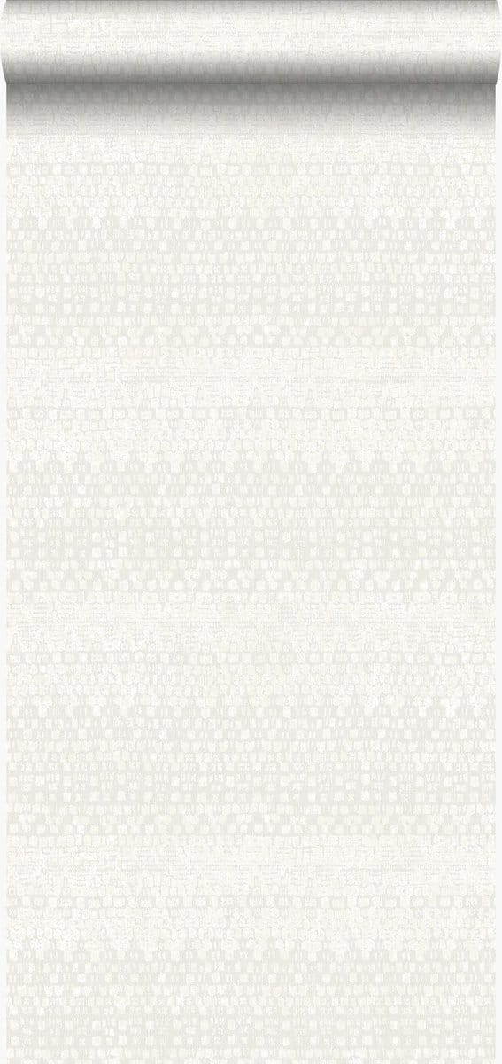 Origin Wallcoverings behang dierenhuid structuur wit - 53 cm x 10.05 m - 347351
