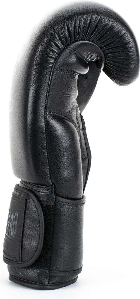 Super Pro Combat Gear Legend Lederen (kick)bokshandschoenen Zwart 18oz