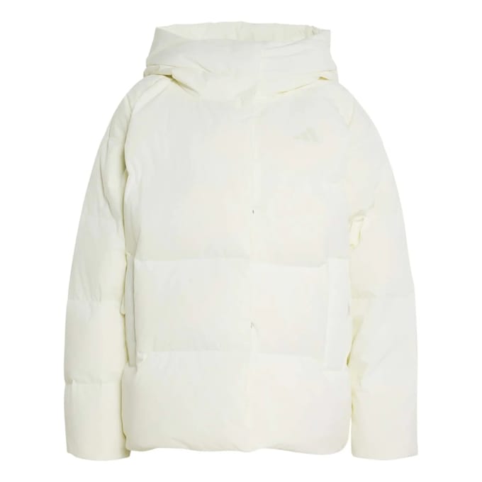 Adidas Sportswear Helionic Donzen Pufferjas Met Capuchon - Dames - Wit