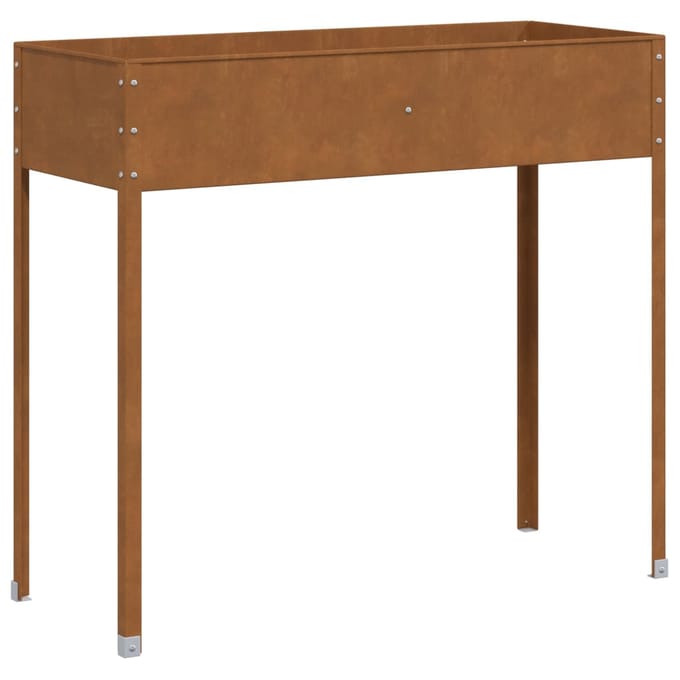vidaXL - Plantenbak - 100,5x40,5x90 - cm - weervast - staal