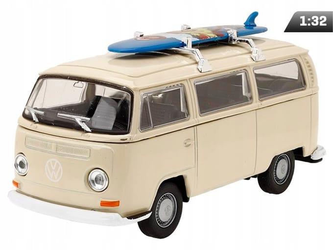 Volkswagen Bus T2 1972 Modelauto 1:32 - Crème