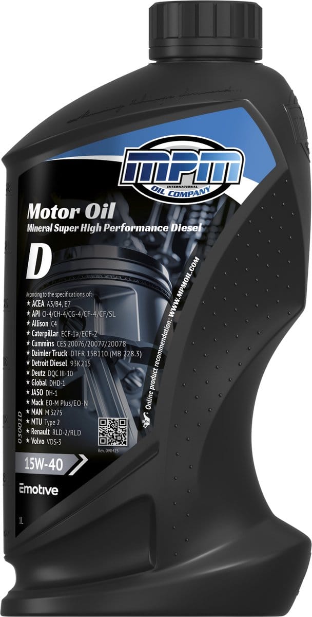 Motorolie 15W40 Super high performance diesel - 1 liter