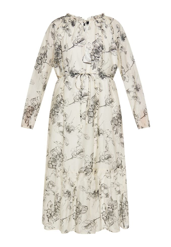 Dreimaster Jurk Dames zwart en wit