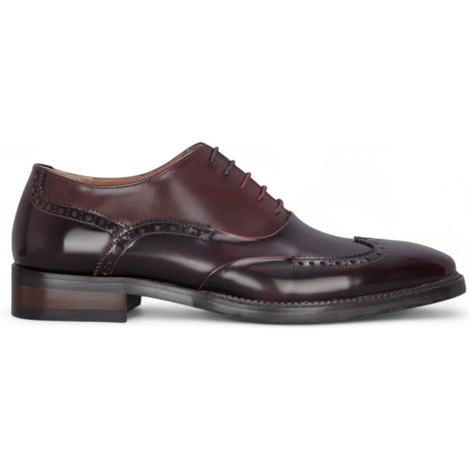 Justin Reess Heren Wijnrode Patentleren Brogue Formele Schoenen - Harry