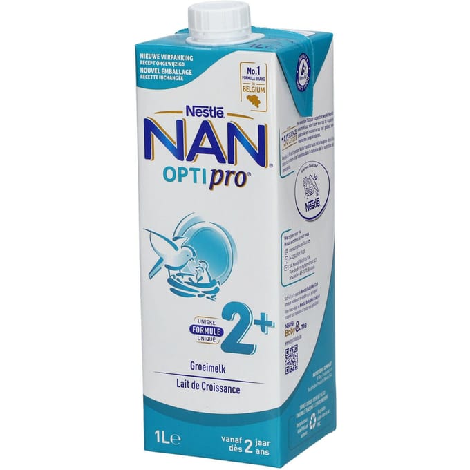Nan Optipro Groeimelk 2+ Baby 2+ Jaar 1L