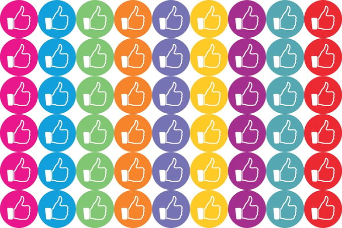 Beloningsstickers Duimpjes Omhoog - 270 Stickers 19 mm - 5 Stickervellen