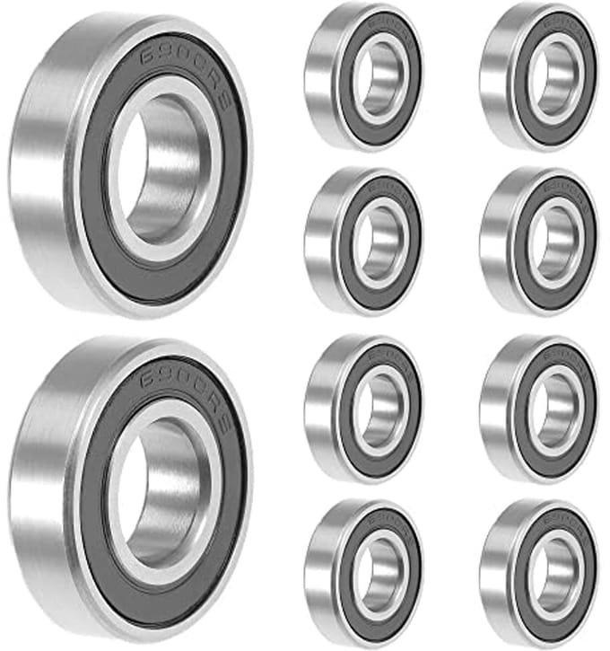 10 Stuks 10 mm x 22 mm x 6 mm Kogellagers met Rubber Seals voor Inline Skaten