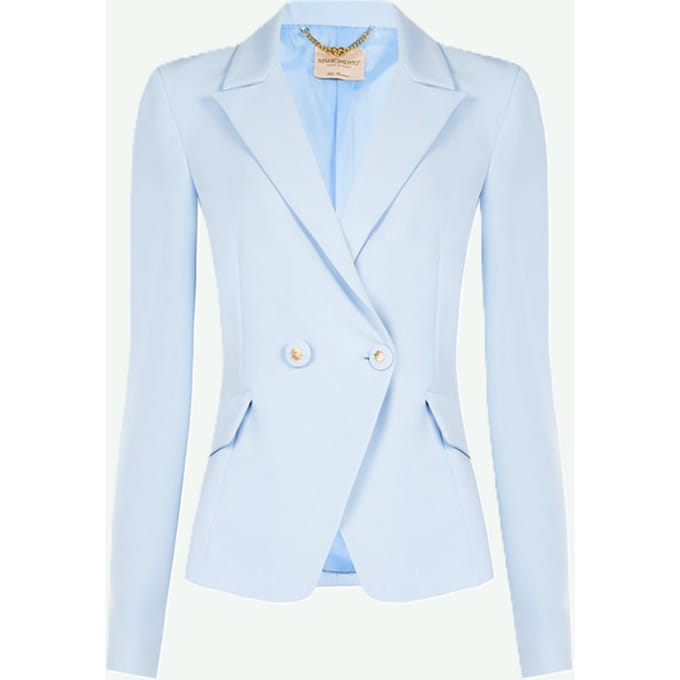 jas vrouw blauwe lucht