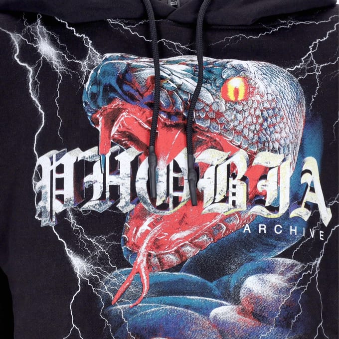 Lichtgewicht herensweatshirt met capuchon, slang-bivakmuts met capuchon, zwart