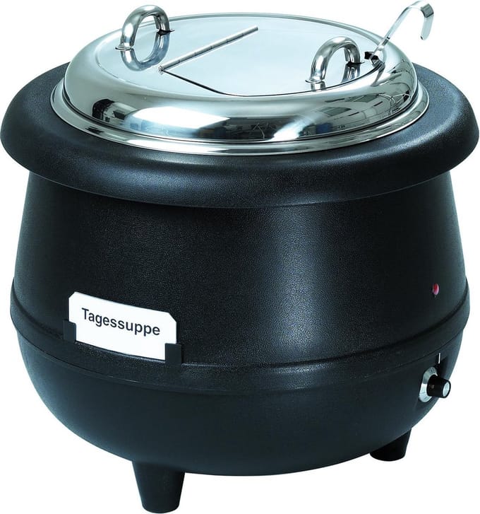 Soeppan Gourmet - 10 Liter - Zwart - Bartscher 100047
