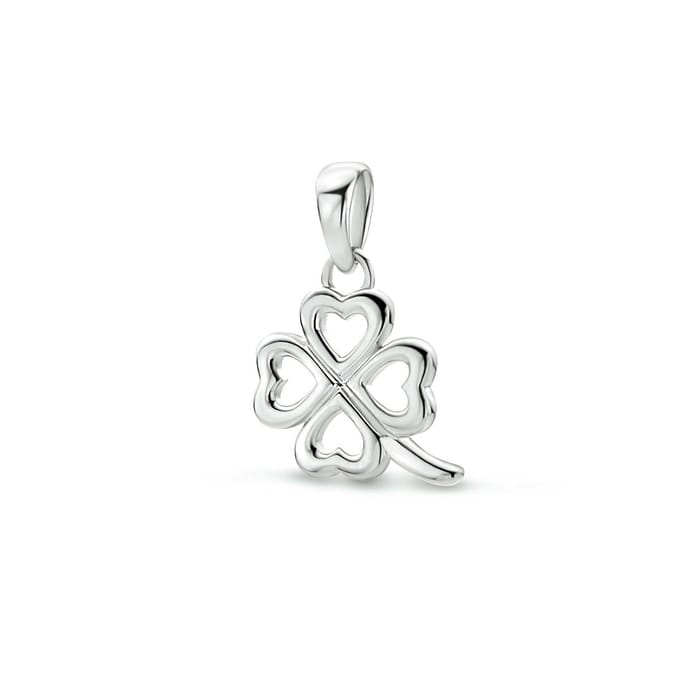 hanger klaver zilver gerhodineerd