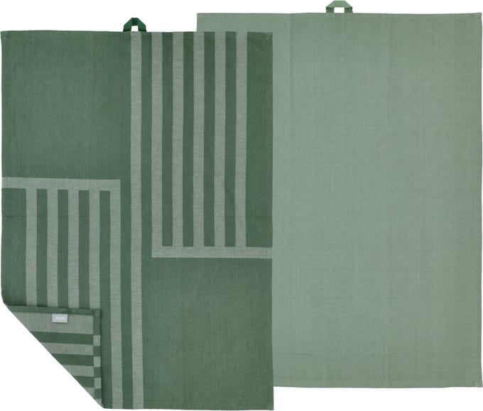 Södahl Reflection Theedoek 50 x 70 cm 2 stuks Pine green