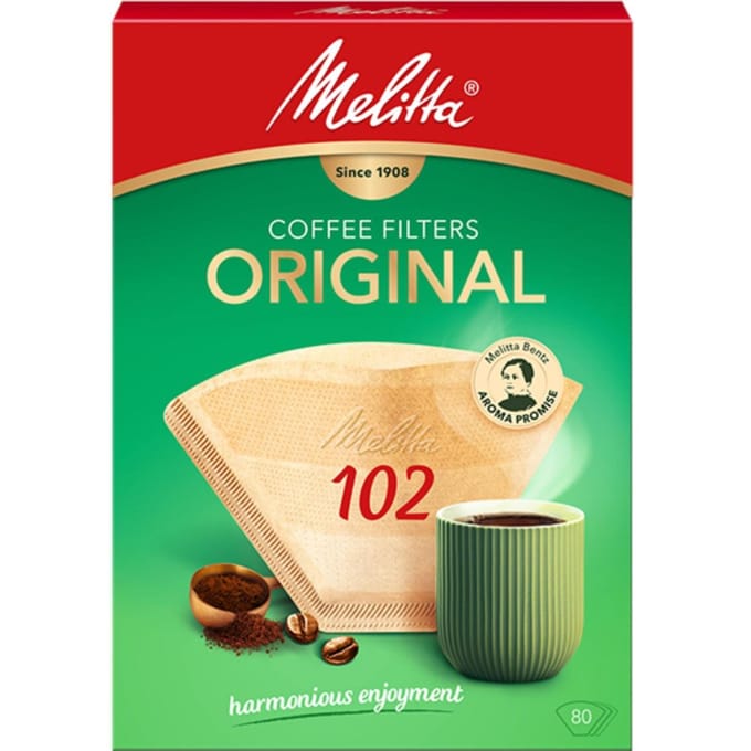 Melitta Original koffiefilters 102 Bruin 80 stuks