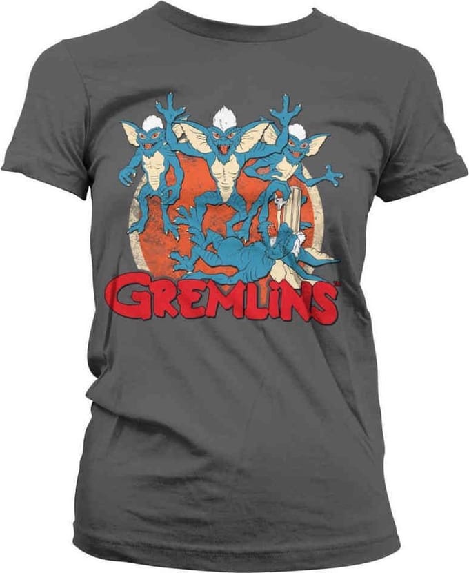 Gremlins Dames Tshirt -S- Group Grijs